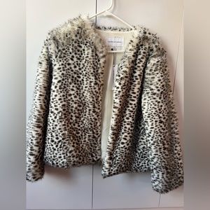 Cupcakes and Cashmere Faux Leopard Fur Jacket